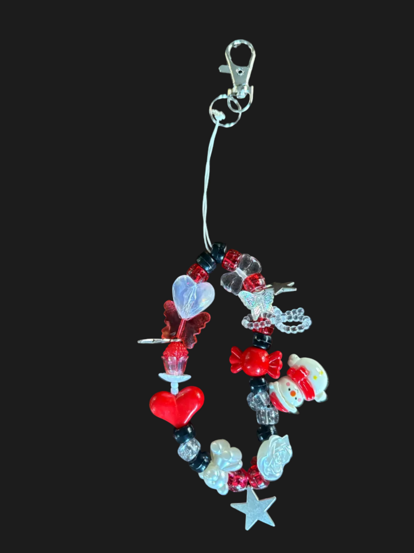 y2k red phone landyards/keychains