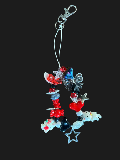 y2k red phone landyards/keychains