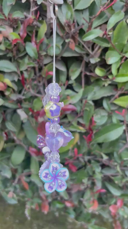 Cute purple y2k phone lanyards/keychain charms