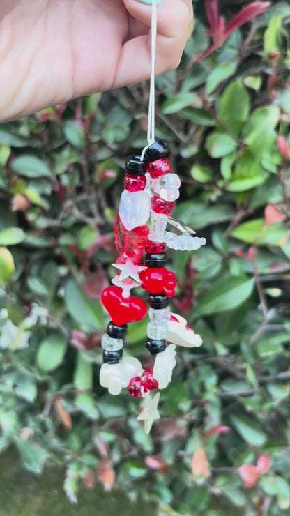 y2k red phone landyards/keychains