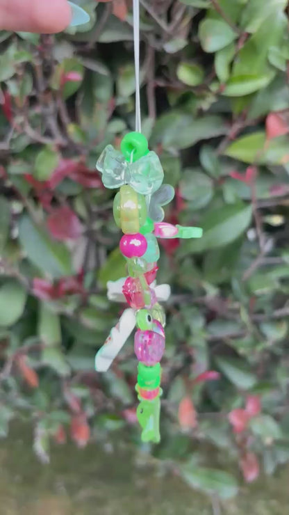 y2k green phone landyards/keychains